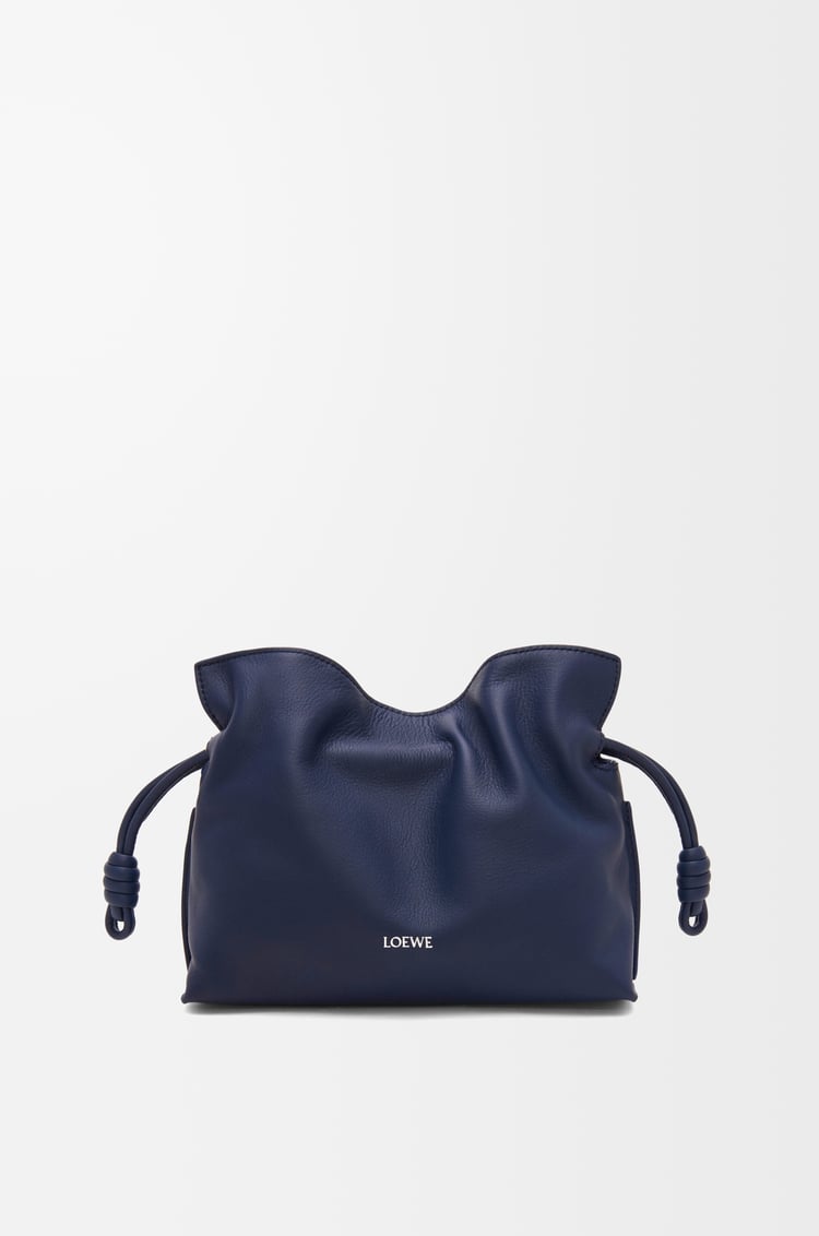 LOEWE Bolso Flamenco Clutch mini en piel napa de ternera Azul Abismo