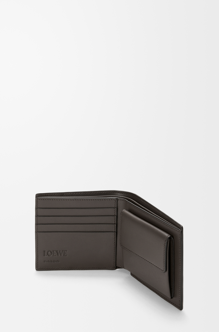LOEWE 퍼즐 바이폴드 동전 지갑 - 유연한 그레인 카프스킨 다크 그레이