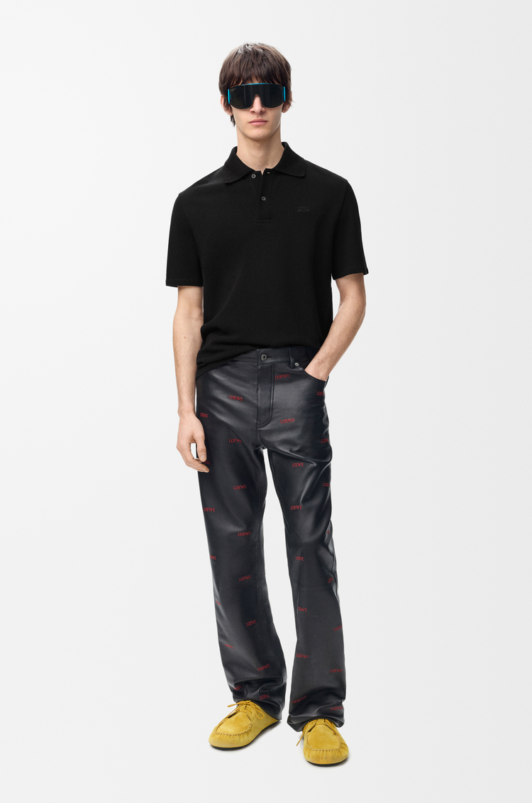 LOEWE Polo en coton Noir