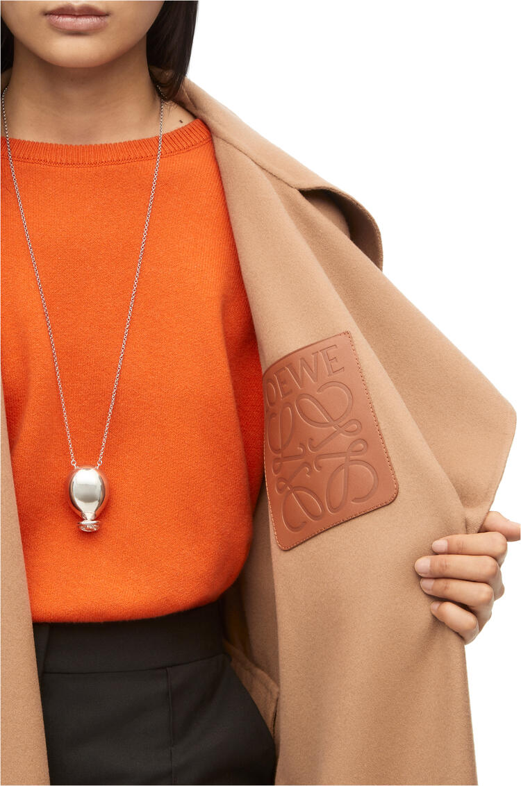 LOEWE Belted coat in wool and cashmere Camel
