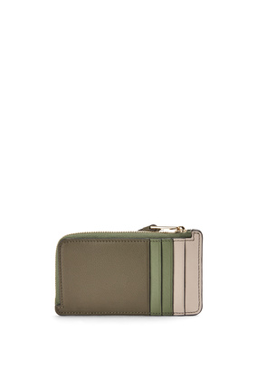 LOEWE Puzzle coin cardholder in classic calfskin Autumn Green/Avocado Green plp_rd