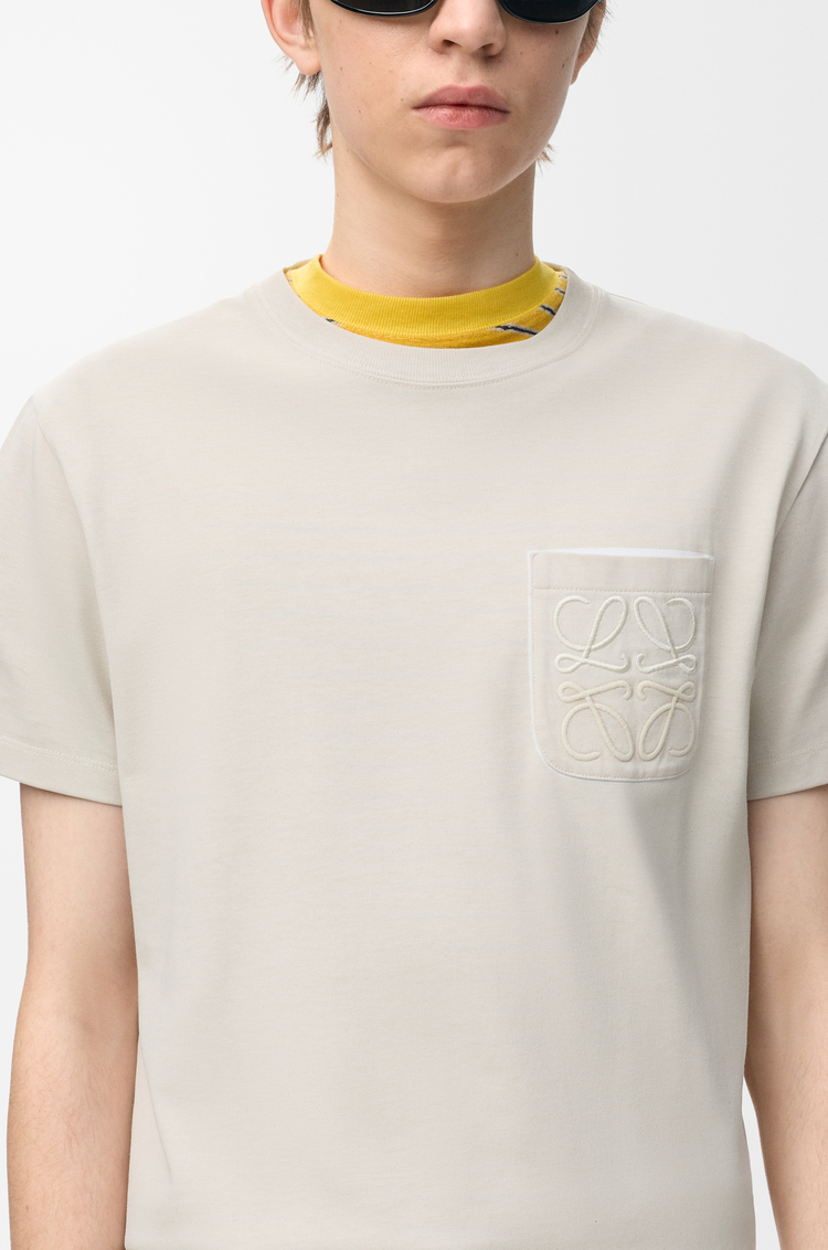 LOEWE T-shirt in cotton blend Light Beige