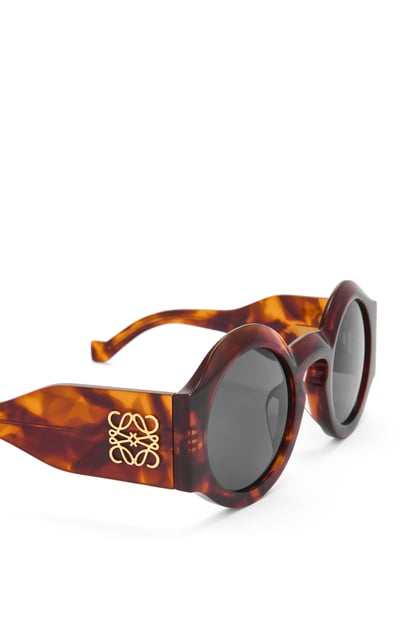 LOEWE Curved sunglasses in acetate Flamed Havana plp_rd