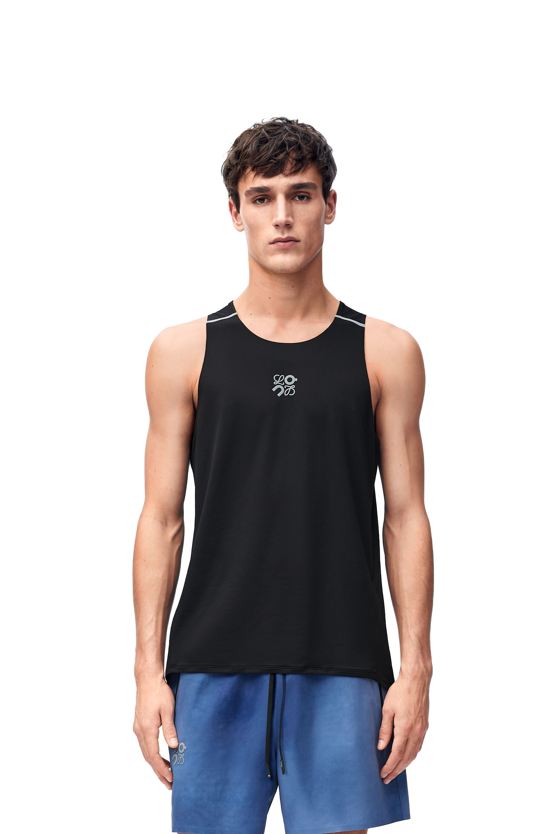 Performance tank top in technical jersey Black - LOEWE