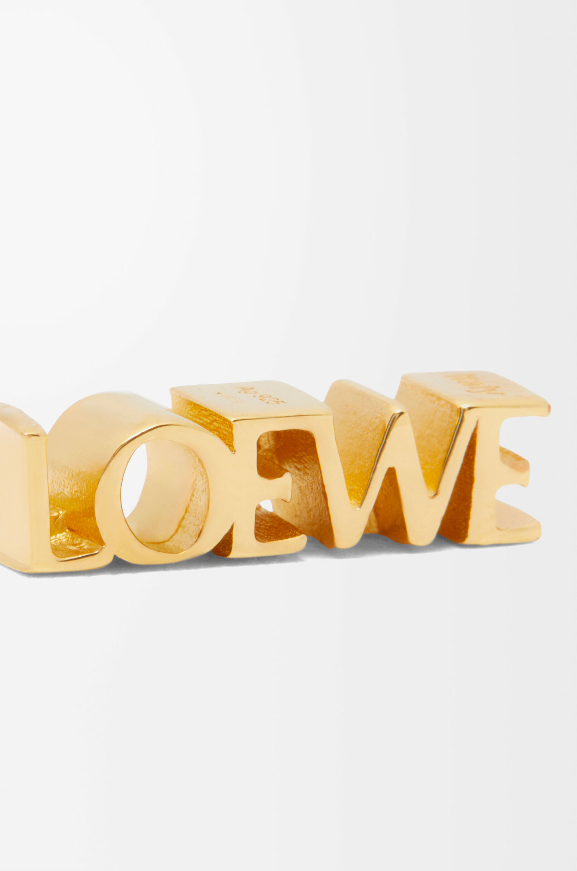気質アップ LOEWE Graphic single earring in sterling silver Gold - LOEWE 小物