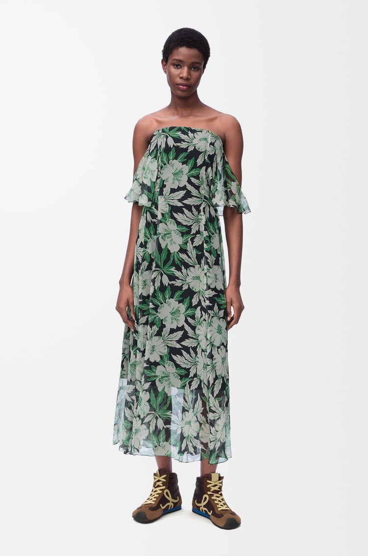 LOEWE Dress in silk Multicolor