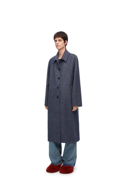 LOEWE Abrigo en lana Negro/Azul/Gris plp_rd