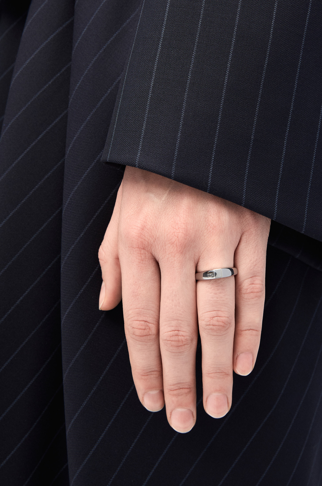LOEWE Stirrup ring in sterling silver Silver