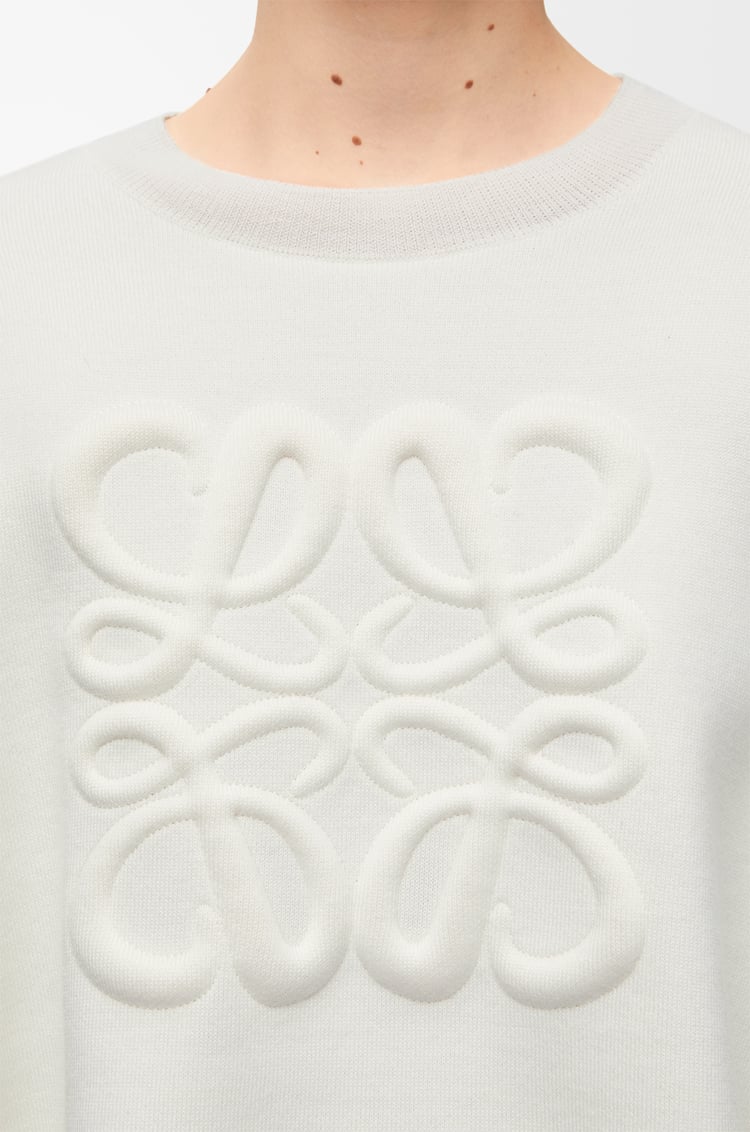 LOEWE Jersey Anagram en lana Blanco