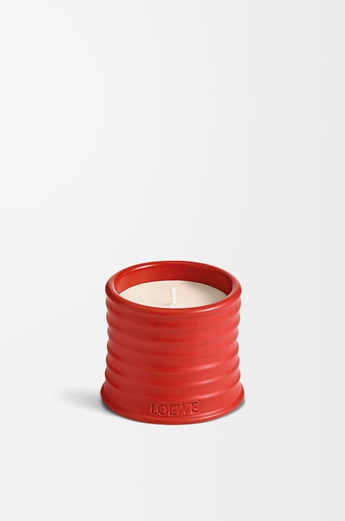 LOEWE Small Tomato Leaves candle Red