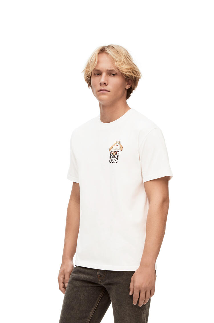 LOEWE Heen Anagram T-shirt in cotton White