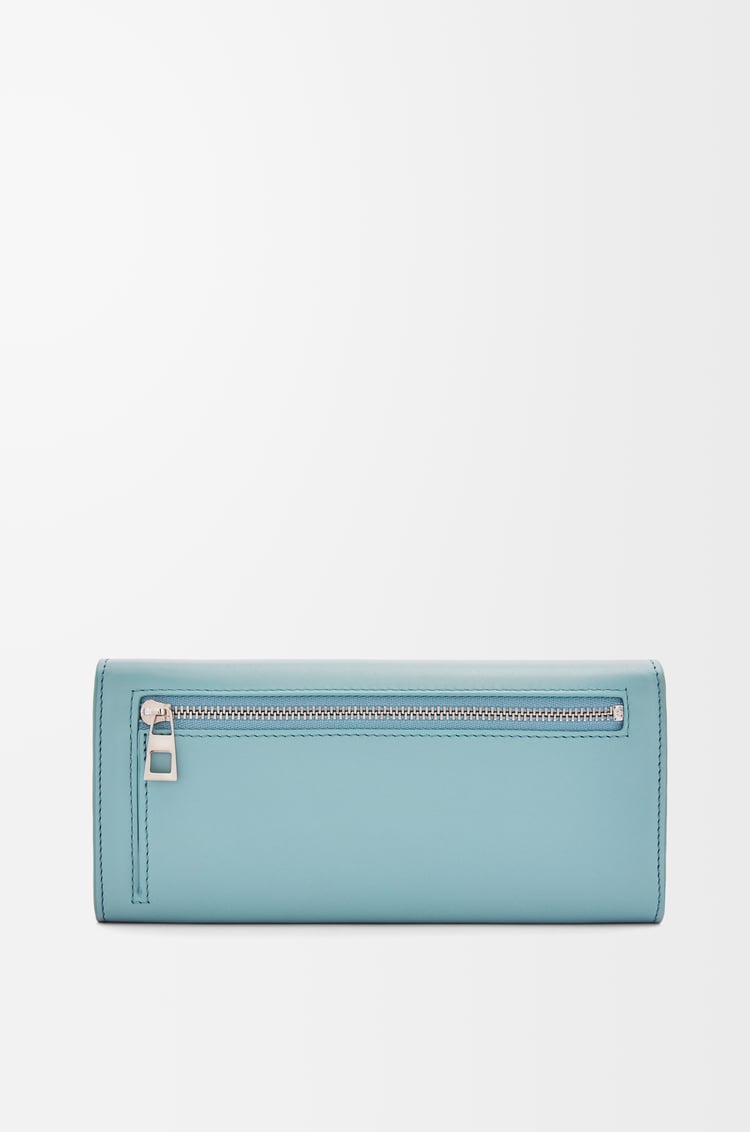 LOEWE Cartera continental Pebble en piel napa de ternera Agua