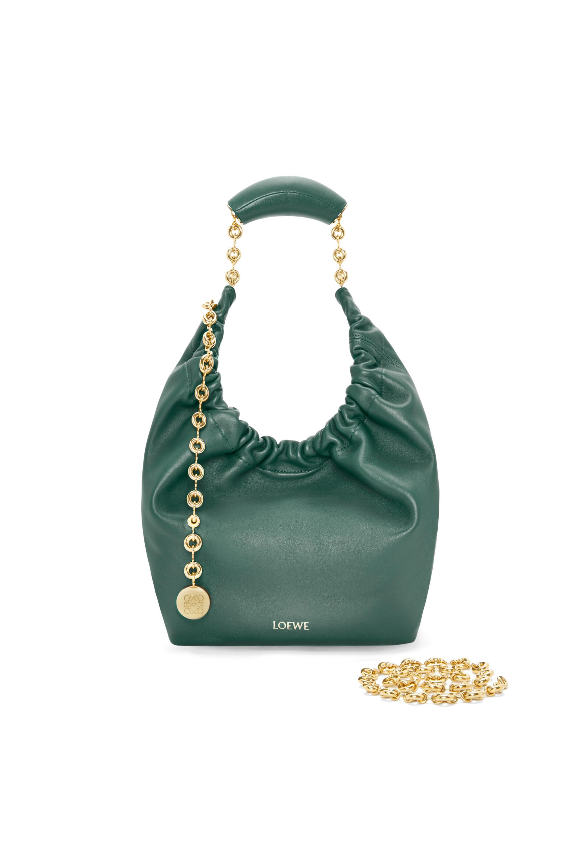 Small Squeeze bag in mellow nappa lambskin Vetiver - LOEWE