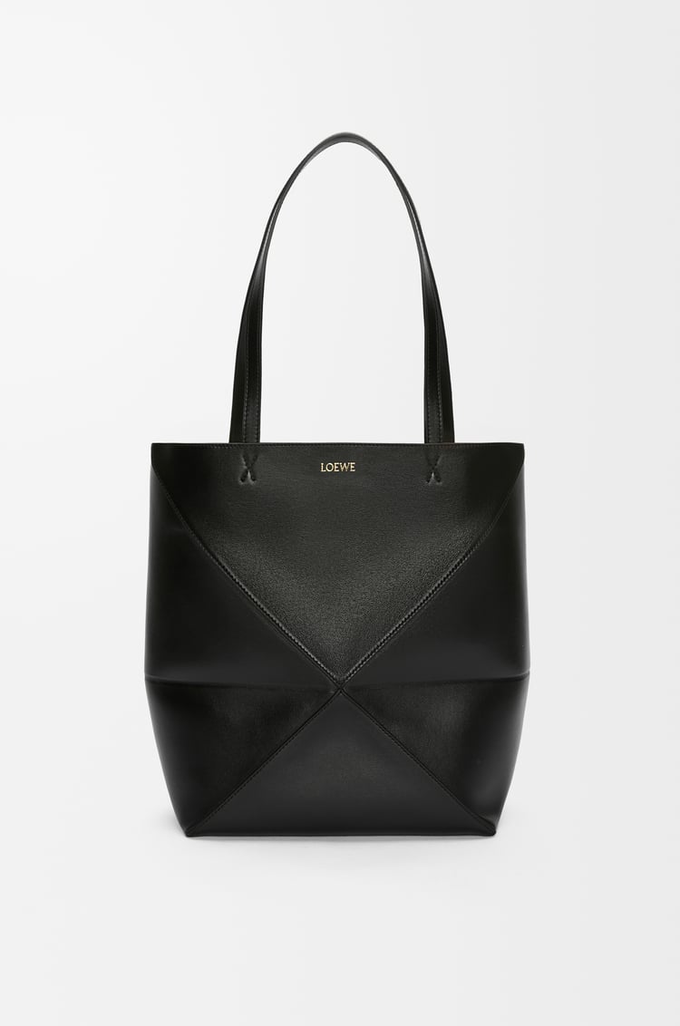 LOEWE パズルフォルド トート （シャイニーカーフ） ブラック