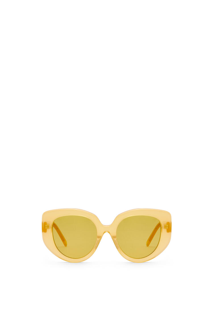 LOEWE Gafas de sol Butterfly en acetato Amarillo Canario