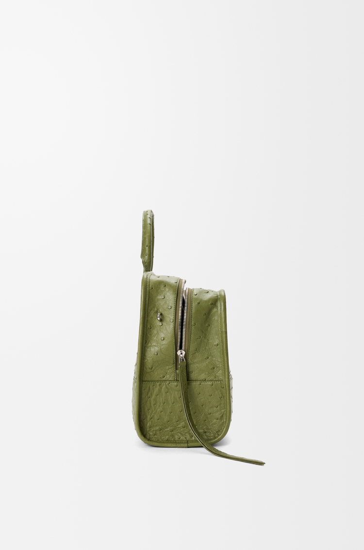 LOEWE Große Amazona 180 Tasche aus Straußenleder Frühlingsgrün
