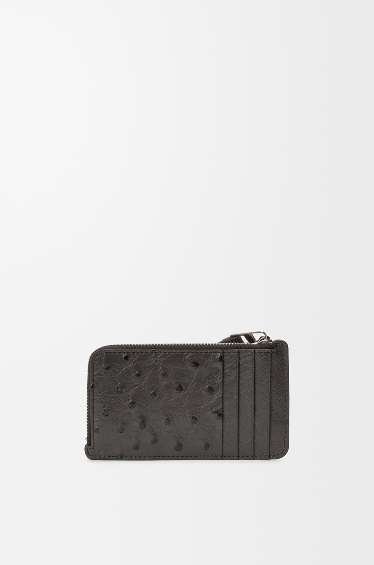 LOEWE パズル コインカードホルダー（オーストリッチ） ダークグレー