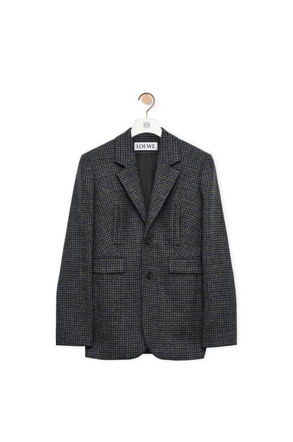 LOEWE Jacket in wool 黑色/藍色/灰色 plp_rd