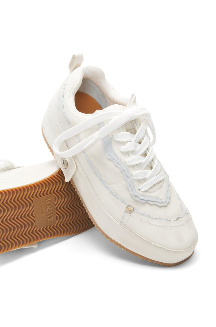 LOEWE Deconstructed sneaker in calfskin White