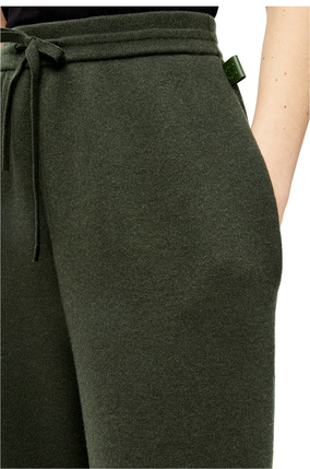 LOEWE Knit trousers in cashmere Khaki Green plp_rd