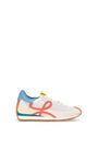 LOEWE Flow runner in technical mesh and suede White/Multicolor pdp_rd