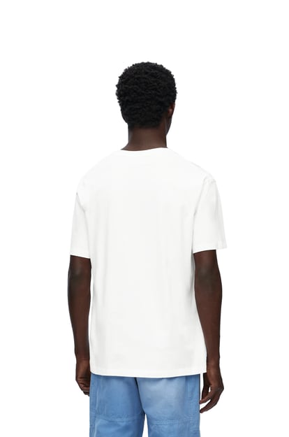 LOEWE Camiseta de corte holgado en algodón Blanco/Multicolor plp_rd