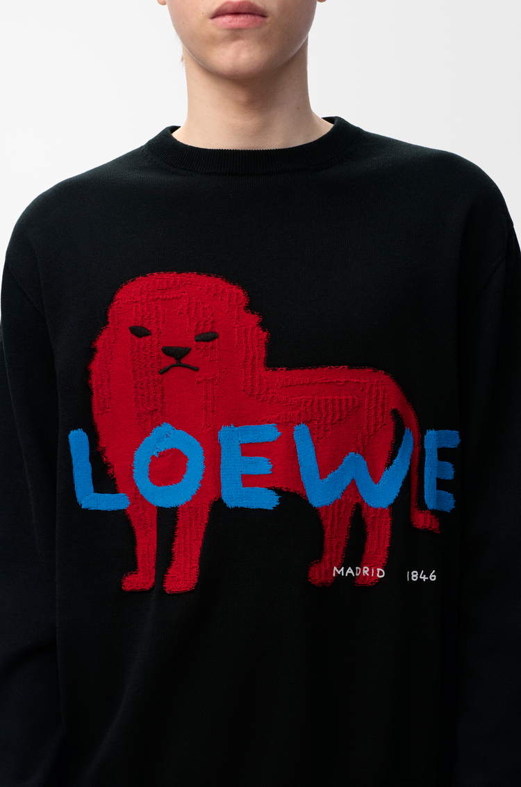 LOEWE セーター（コットン&シルク） ブラック