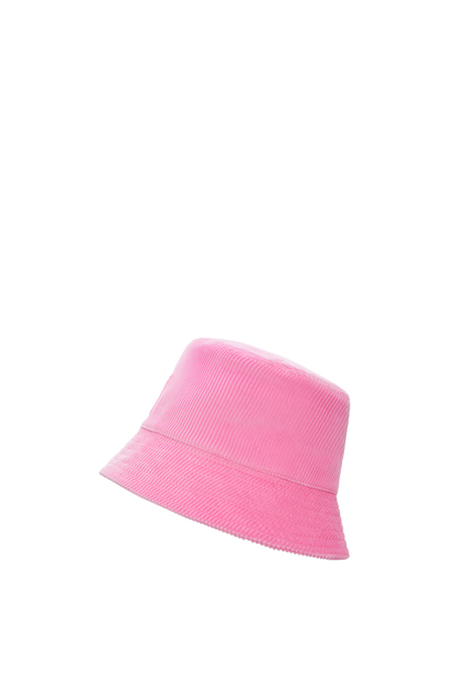 LOEWE Patch bucket hat in corduroy Pink plp_rd