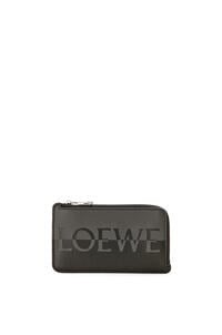 LOEWE 牛皮革标志性硬币卡包 Anthracite/Black