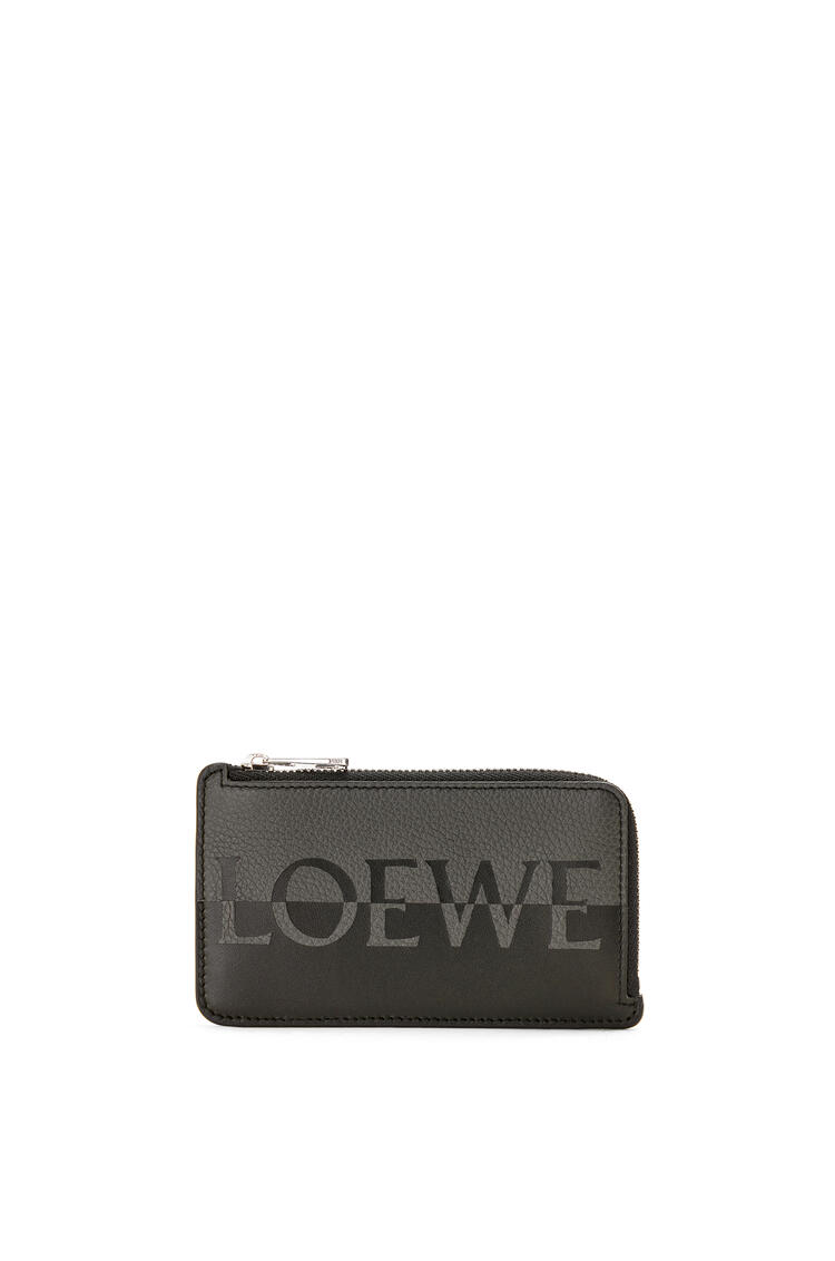 LOEWE Signature coin cardholder in calfskin Anthracite/Black pdp_rd