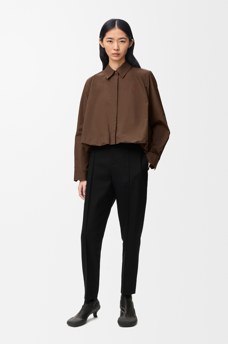 LOEWE Shirt in cotton Brown