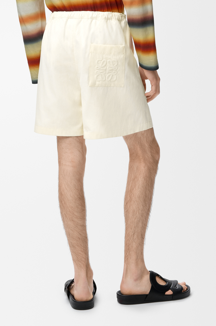 LOEWE Shorts in lyocell Ivory