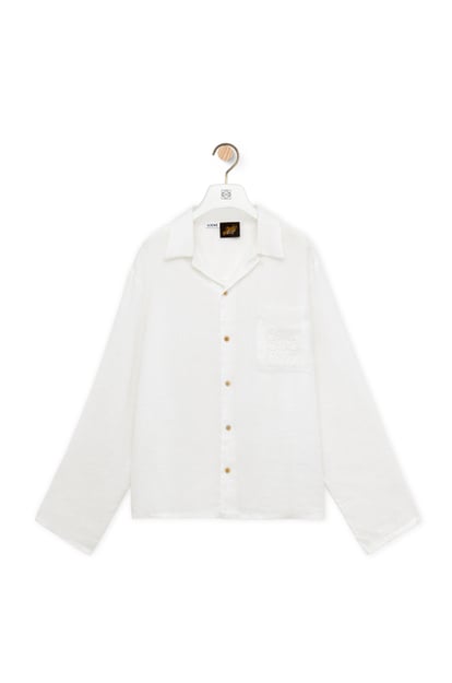 LOEWE Camisa en lino Blanco plp_rd
