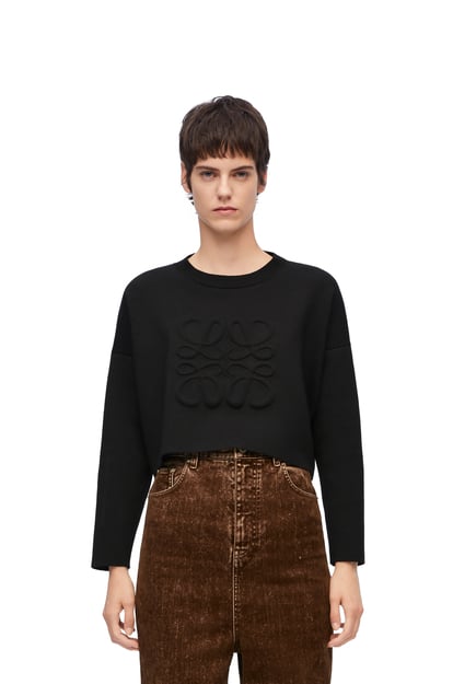 LOEWE Anagram sweater in wool Black plp_rd
