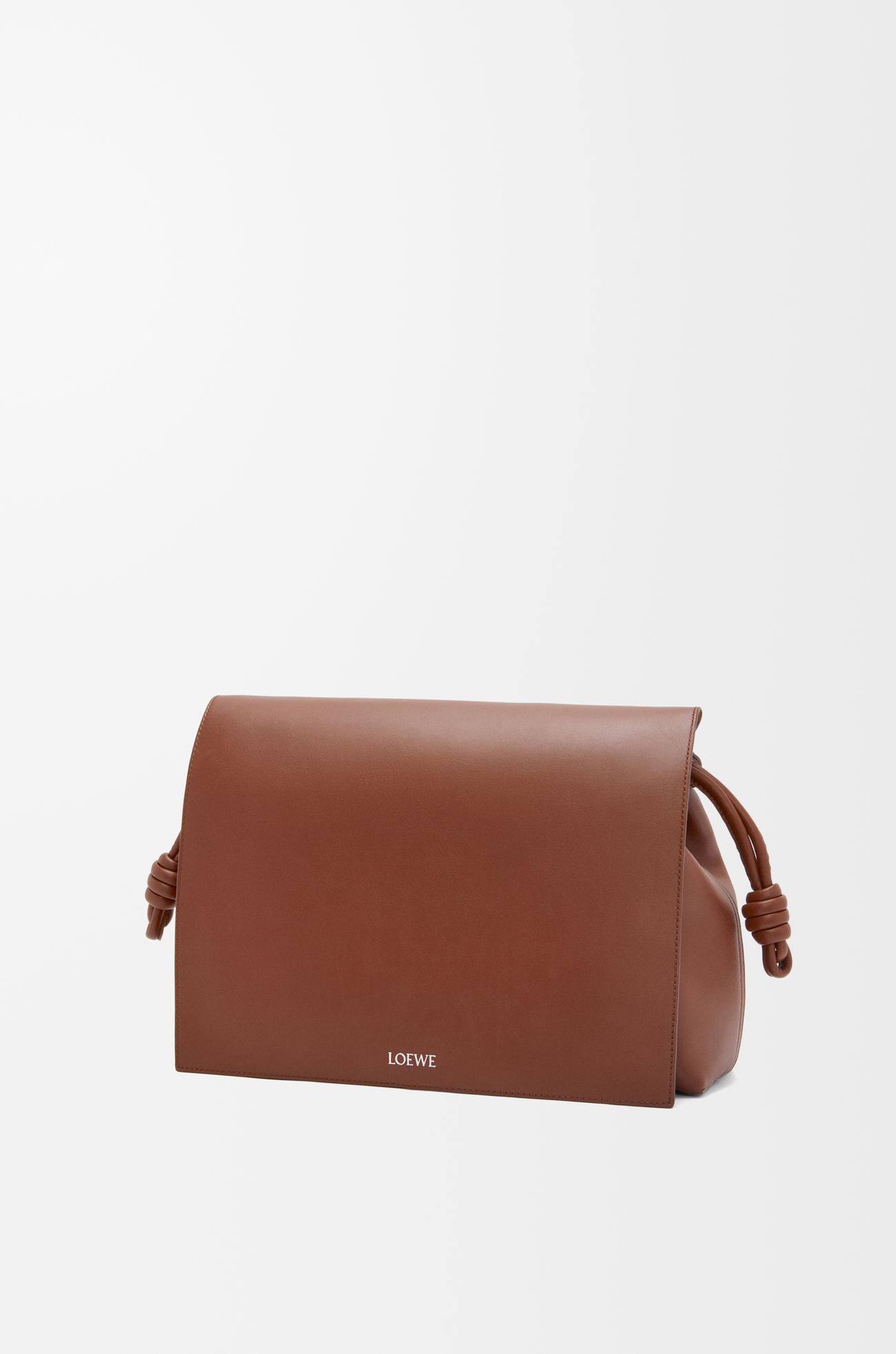 LOEWE Flamenco satchel in shiny supple calfskin Brownie plp_rd