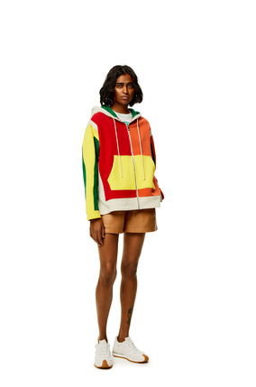 LOEWE Oversized zip hoodie in cotton Multicolor plp_rd