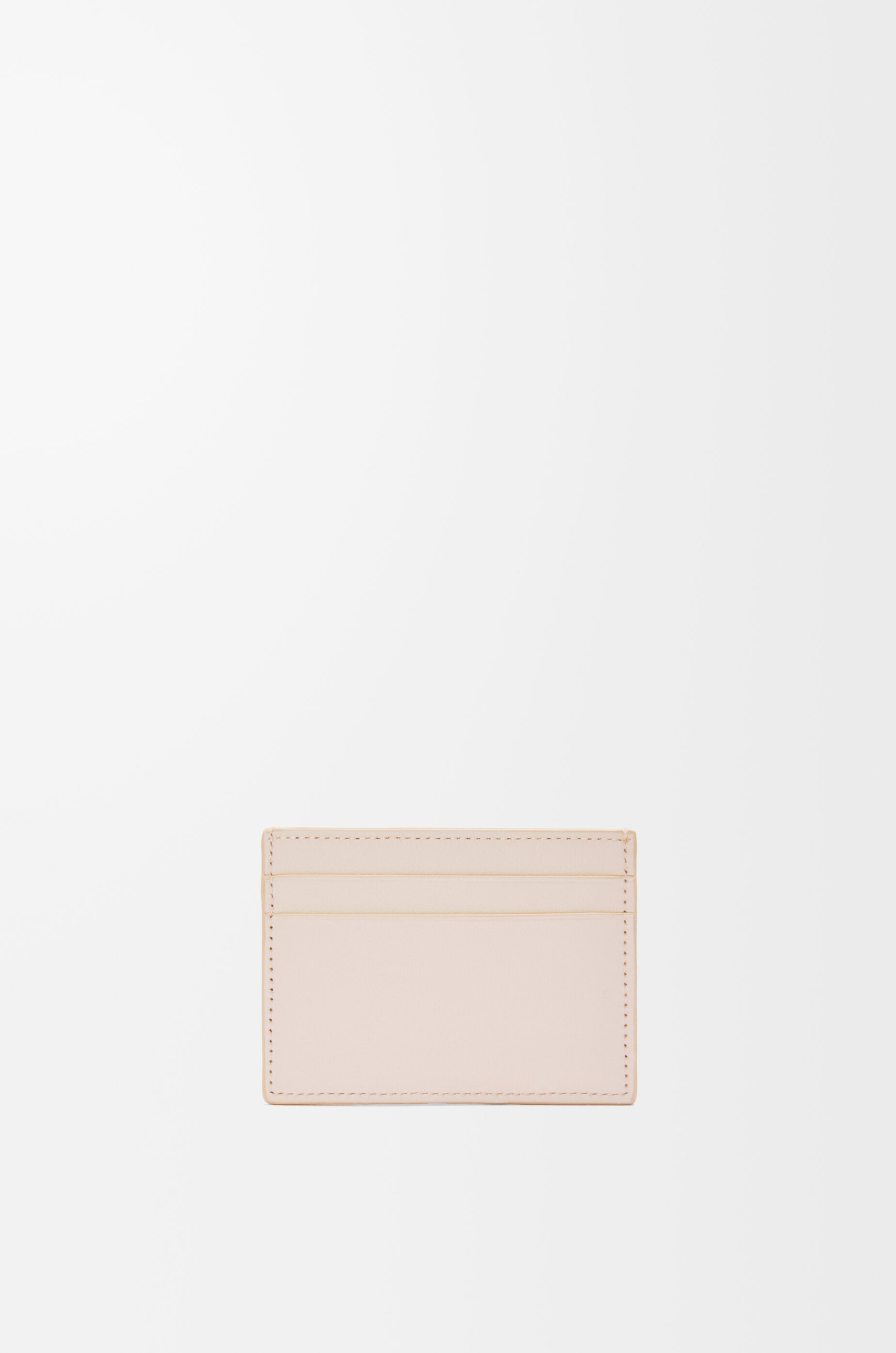 Hamster plain cardholder in nappa calfskin White - LOEWE