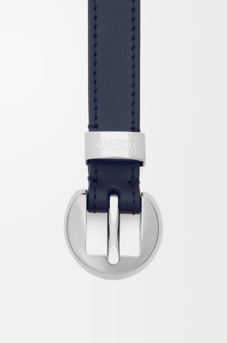 LOEWE ぺブル ベルト（スムースカーフ） ディープネイビー/パラジウム