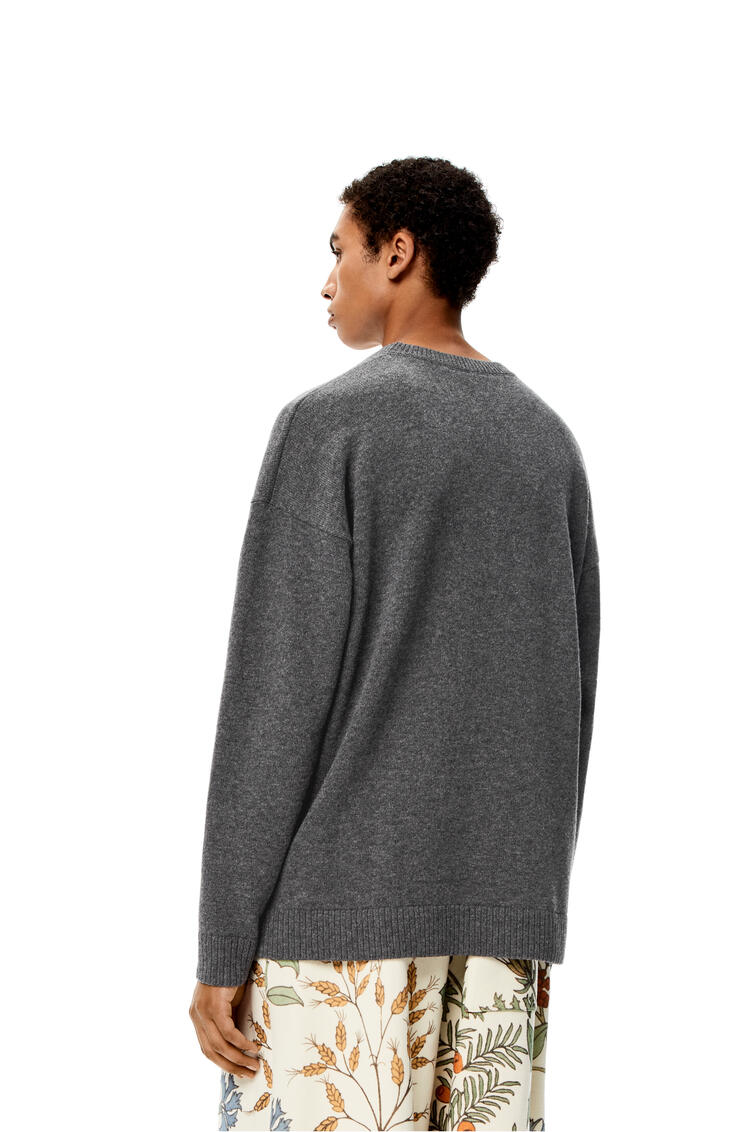 LOEWE Anagram sweater in wool Dark Grey pdp_rd