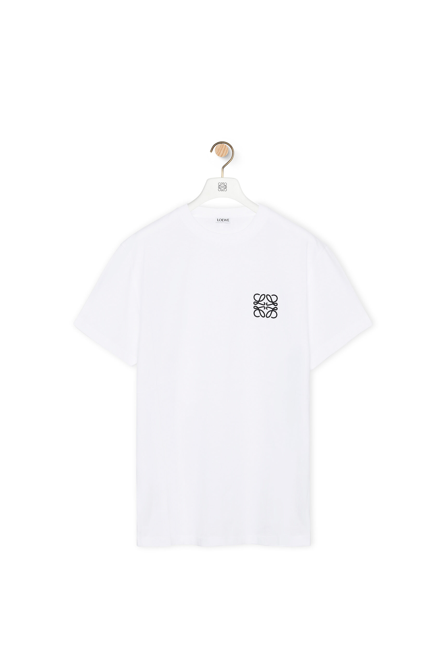 Camiseta de corte regular en algodon Blanco LOEWE