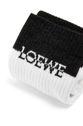 LOEWE LOEWE bi-colour socks White/Black plp_rd