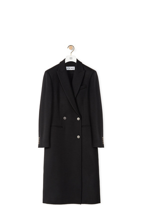 LOEWE Double breasted coat in wool Black plp_rd