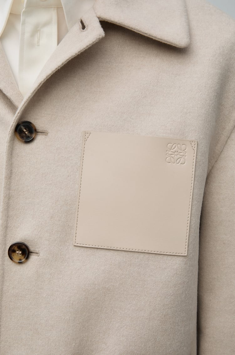 LOEWE ワークウェア ジャケット（ウール&カシミヤ） ライトベージュメランジェ