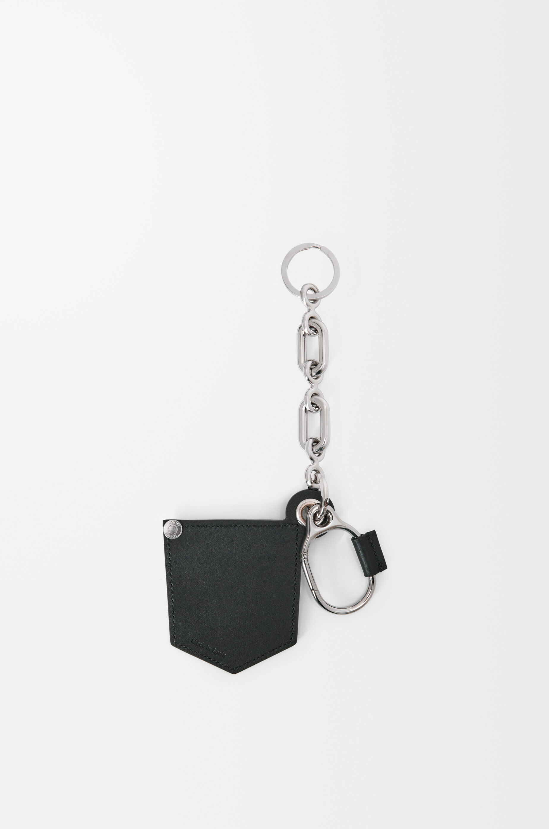LOEWE シルバー・ブラック キーホルダー Pocket charm Black - LOEWE International official website