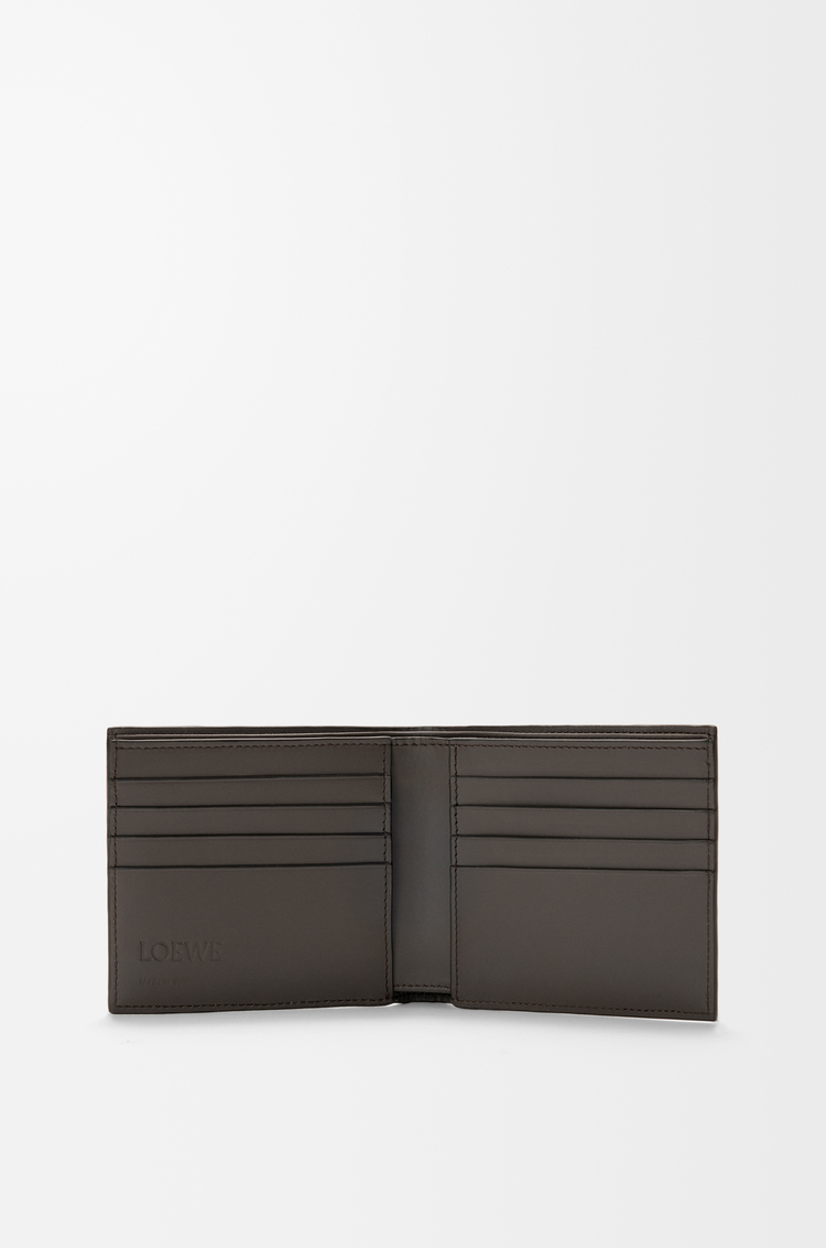 LOEWE 经典牛皮革 Puzzle 双折钱包 深灰色