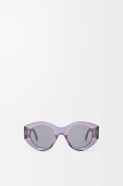 LOEWE 超大 Anagram 蝴蝶造型太阳镜 紫色