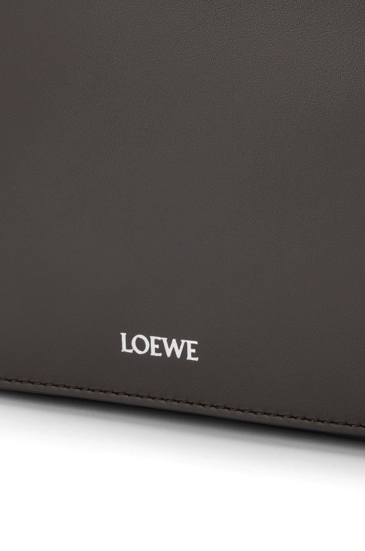 LOEWE Medium Pebble messenger bag in smooth calfskin Dark Grey
