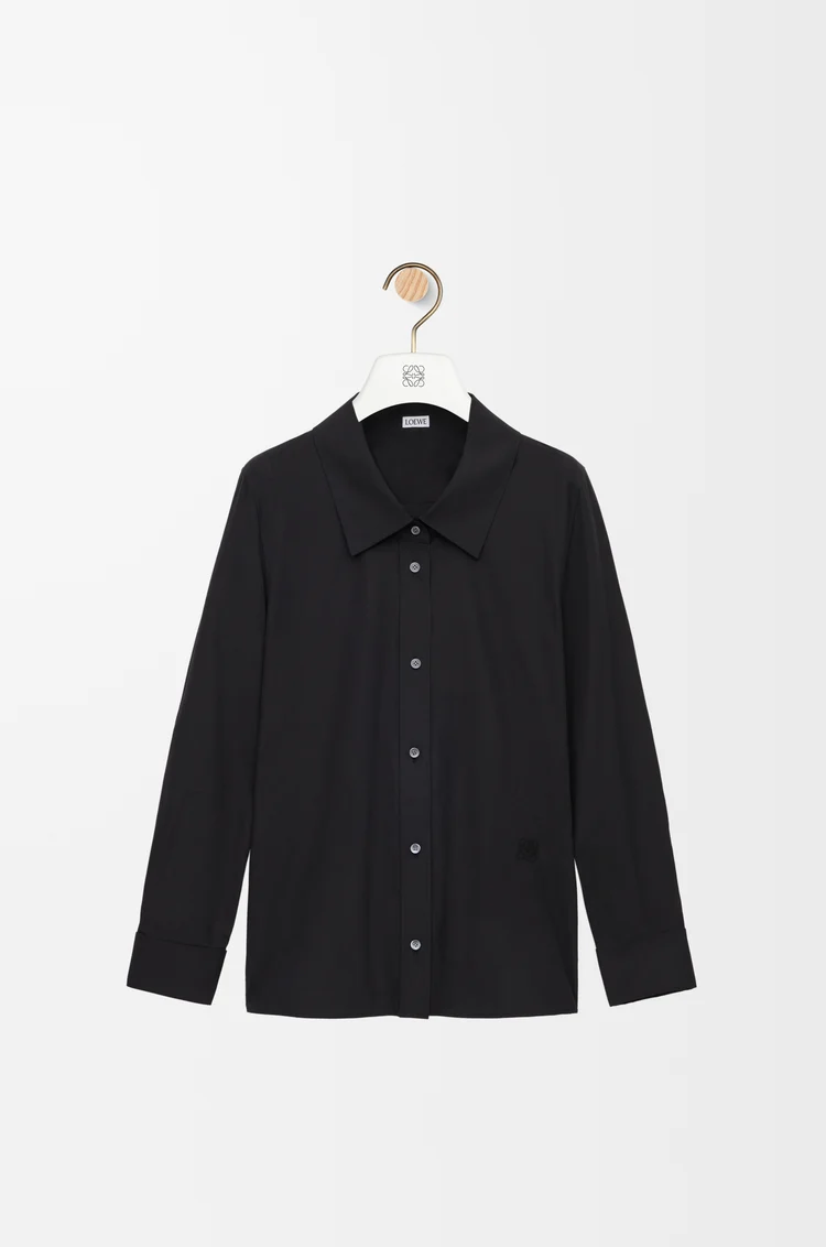 LOEWE Chemise ornementée en coton Noir