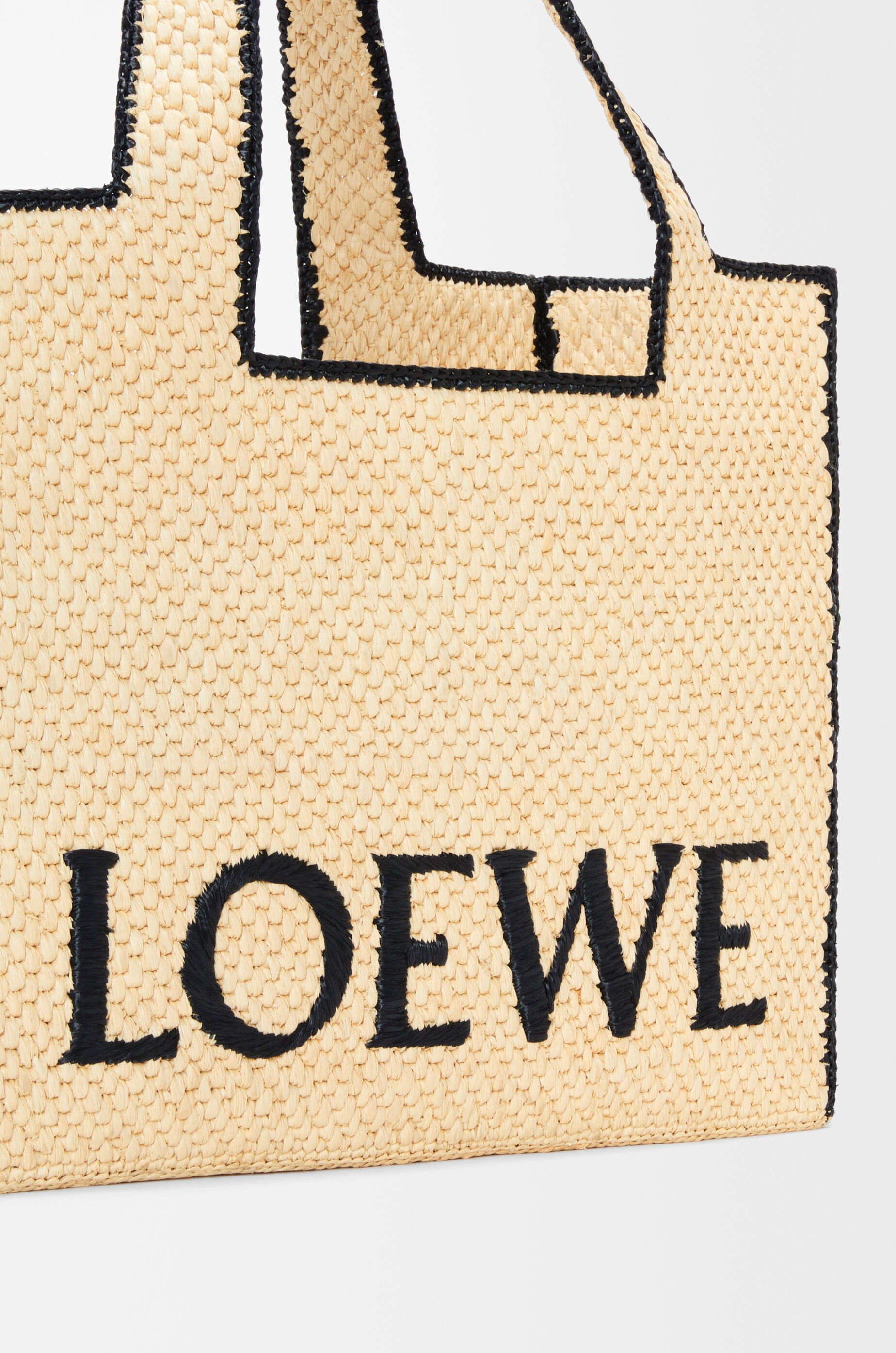 ロエベフォント トート ラージ（ラフィア） ベージュ - LOEWE Japan