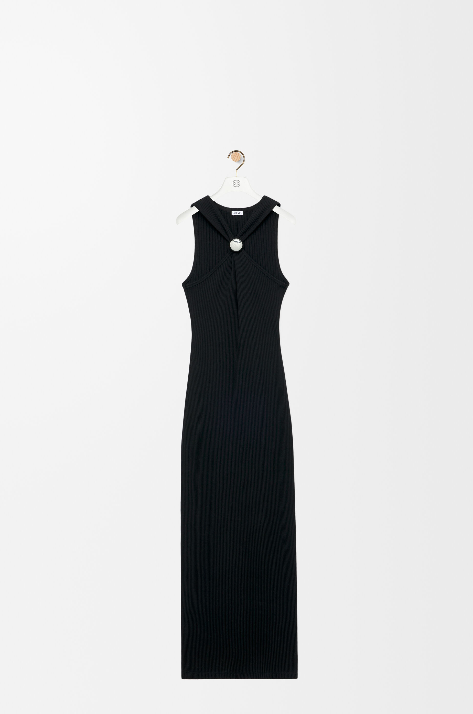 Anagram pebble dress in cotton Black LOEWE